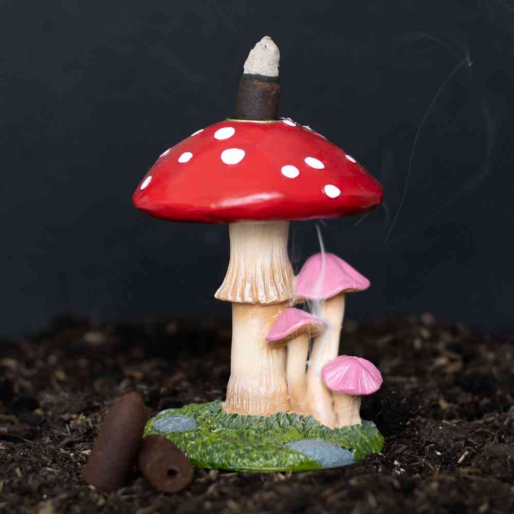 Something Different - Mushroom Backflow Incense burner - Multicolours